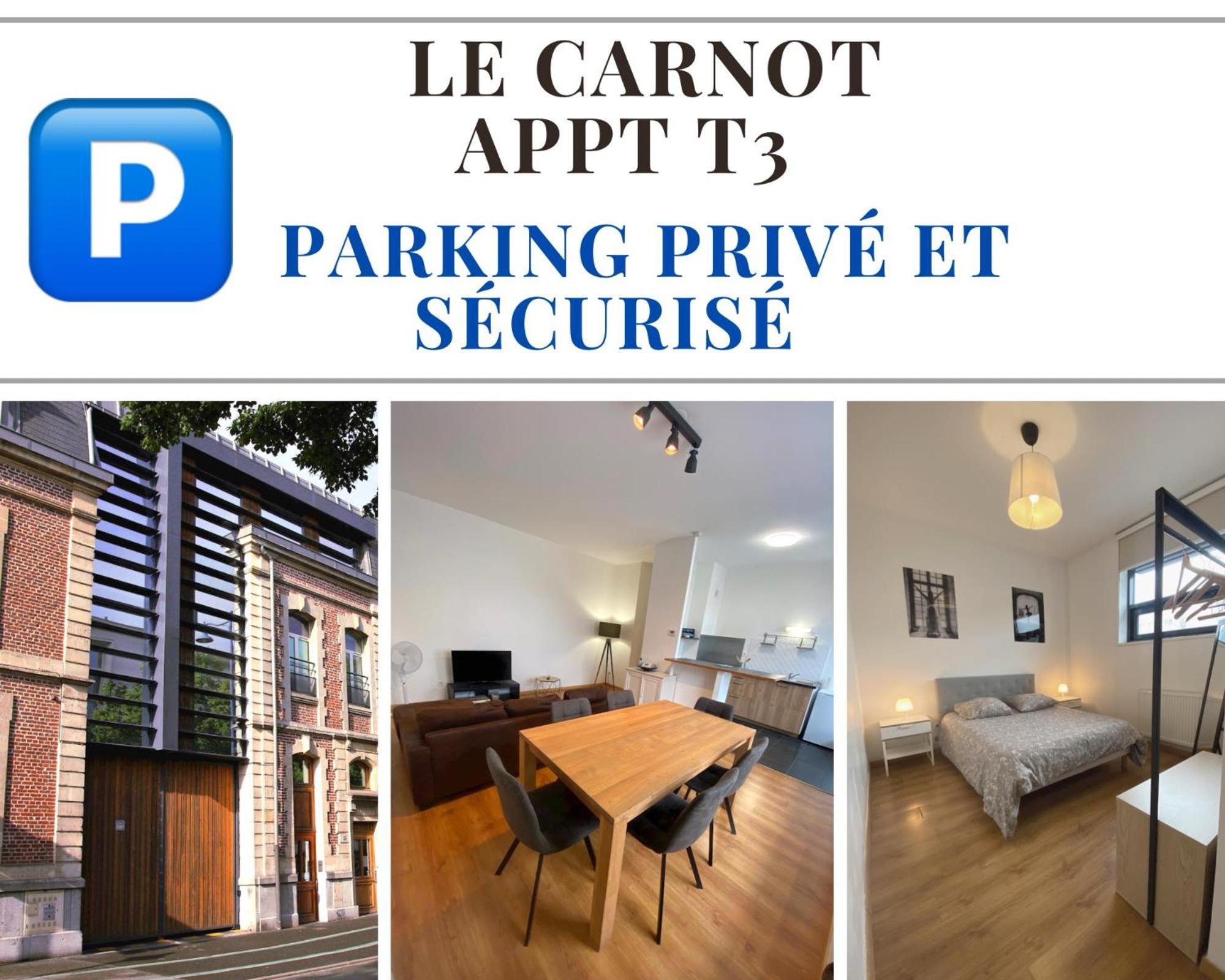 Le Carnot Appartement Avec 2 Chambres Separes Et Parking Privatif Et Securise Arras Luaran gambar