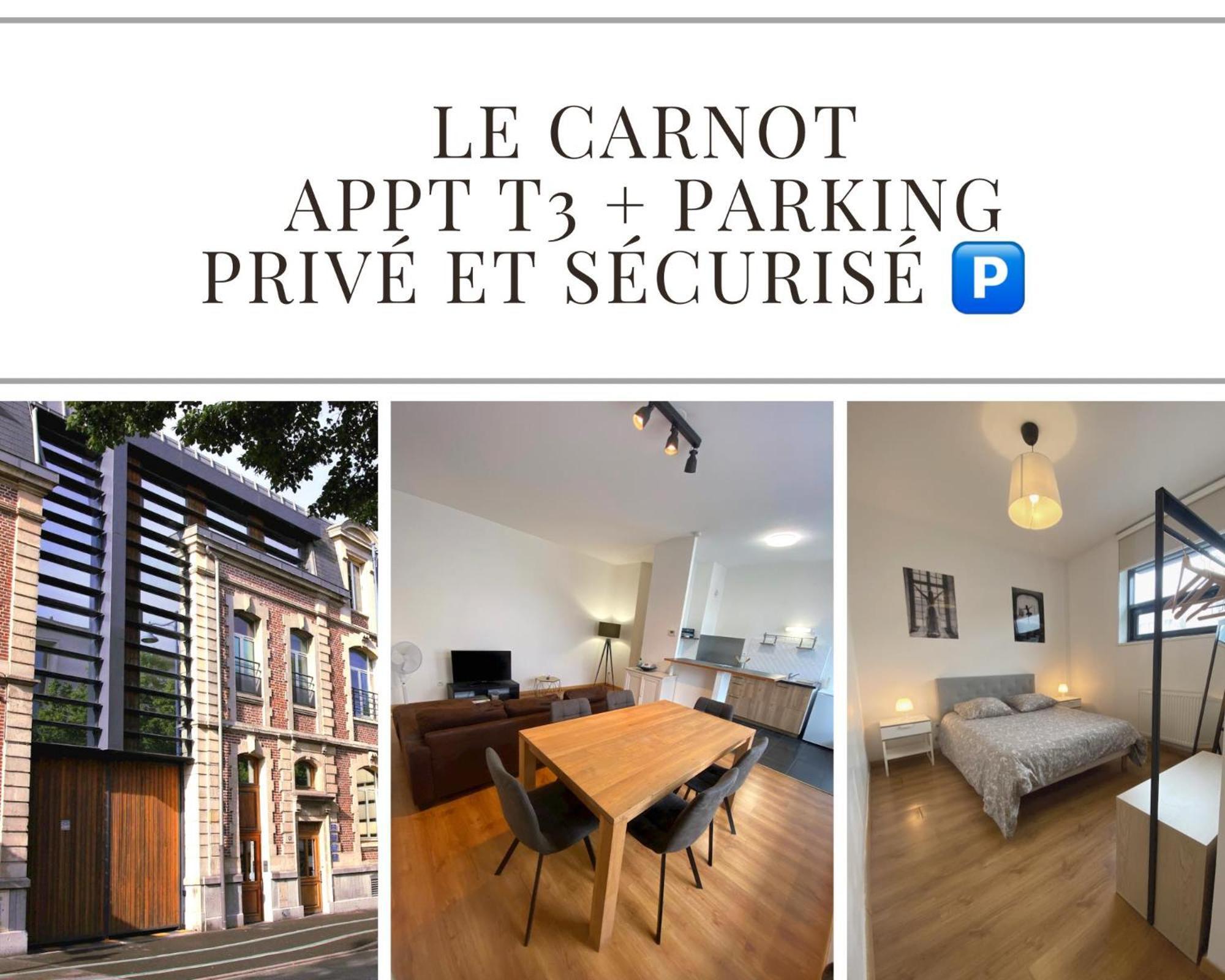 Le Carnot Appartement Avec 2 Chambres Separes Et Parking Privatif Et Securise Arras Luaran gambar